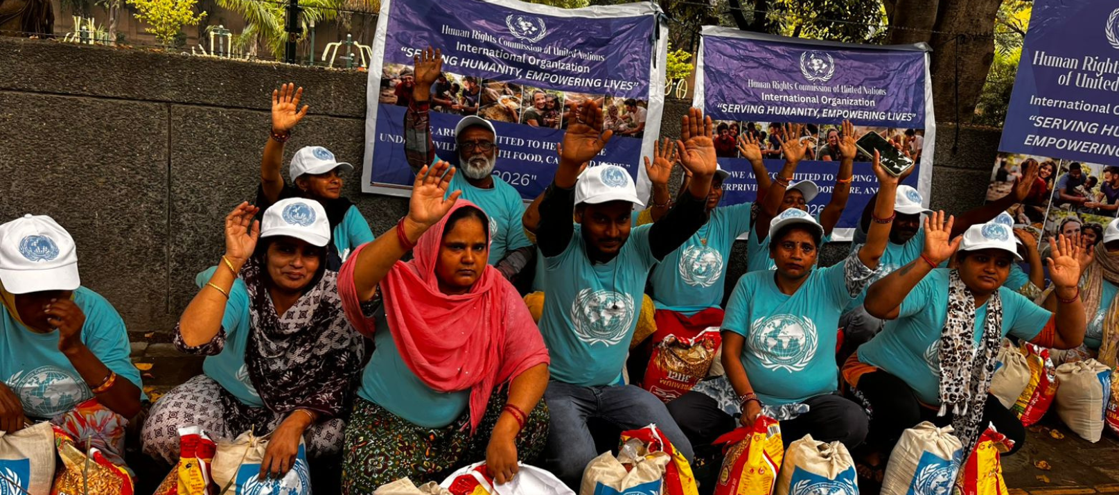 Human Right Commissions for United Nations Conducts Humanitarian Drive in Rohini, New Delhi